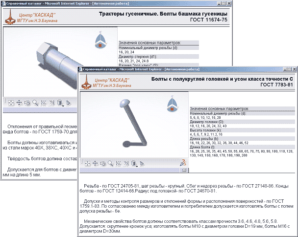 Catalogs of Standard Fasteners